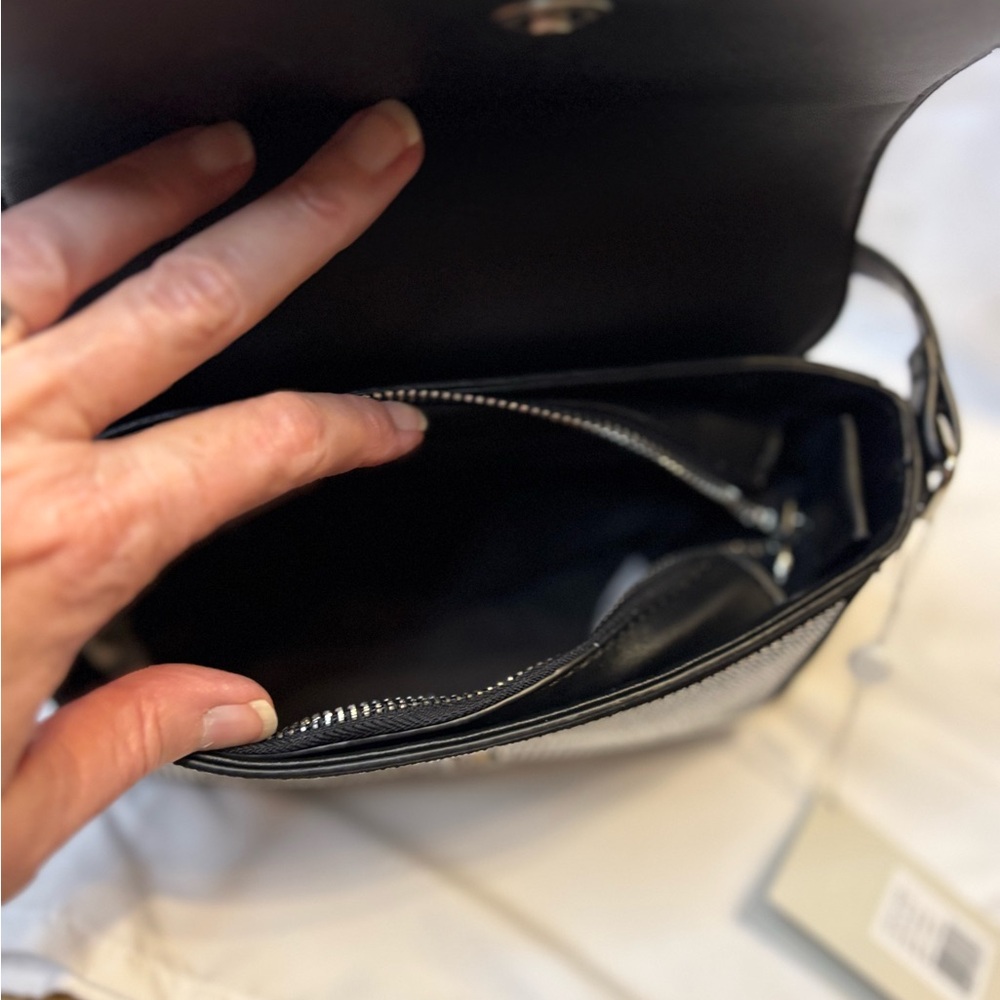 Valentino Orlandi Black Rhinestone Crossbody Bag - Picture 3 of 5